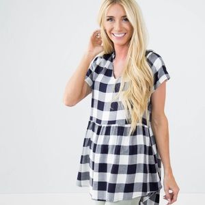 Hunter Plaid Top by Shop Stevie